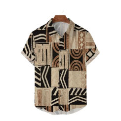 Herren hemd Sommer Casual Fashion Kurzarmhemd für Herren lose atmungsaktive Hawaii hemd Mann lässig Herren bekleidung Top