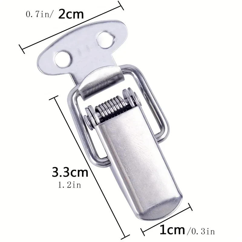 Description Picture 4 of itemStainless Steel Spring Buckle Mechanical Box Hardware Accessories Duckbill Luggage Metal Buckle Mini Lock Buckle