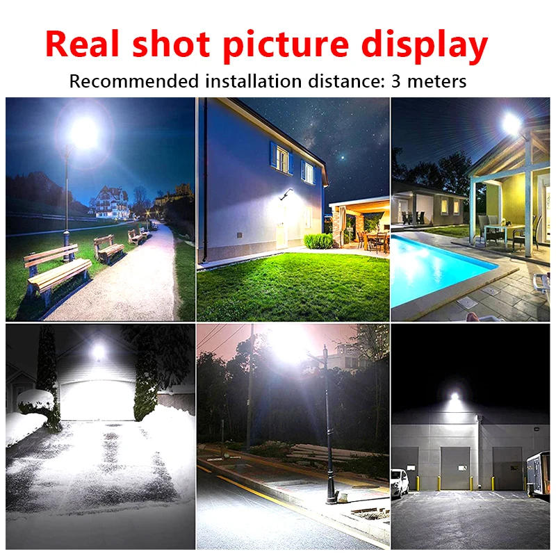 Description Picture 3 of itemSuper Bright 804 LED Solar Lights Outdoor Street Lamp Sunlight 3 modes IPX68 Waterproof Garden Lighting With Smart Motion Sensor