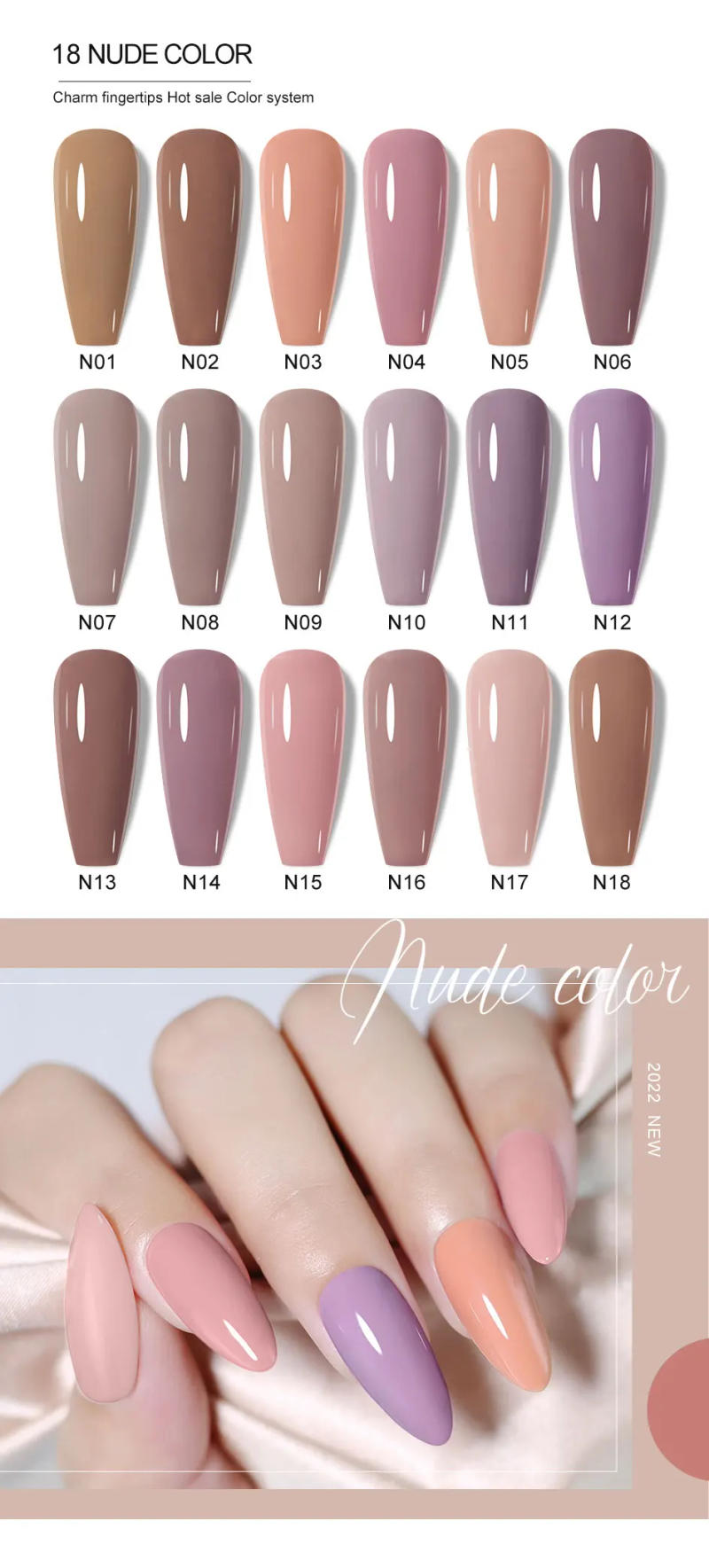 Description Picture 3 of itemClou Beaute Summer Bright Neon Color Gel Nail Polish Yellow Green Orange Red Gel Varnish Pretty Varnis Semi Permanent For Nails