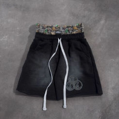 Y2K Camouflage Double Waist Shorts Harajuku Embroidered Leisure Sport Short Men Women Hip Hop High Waist Streetwear Cotton Pants