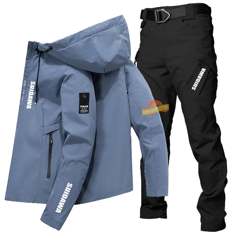 Description Picture 6 of itemNew Mens Fishing Clothes Suit High Quality Spring Summer Sun Protection Jacket Tactical Pants Outdoor Sports Waterproof Clothing