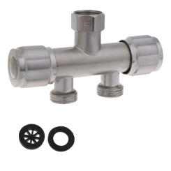 One-in Two-out Water for Valve for Valve Stainless Steel Water Divider Dua