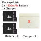 2 Battery 1 charger