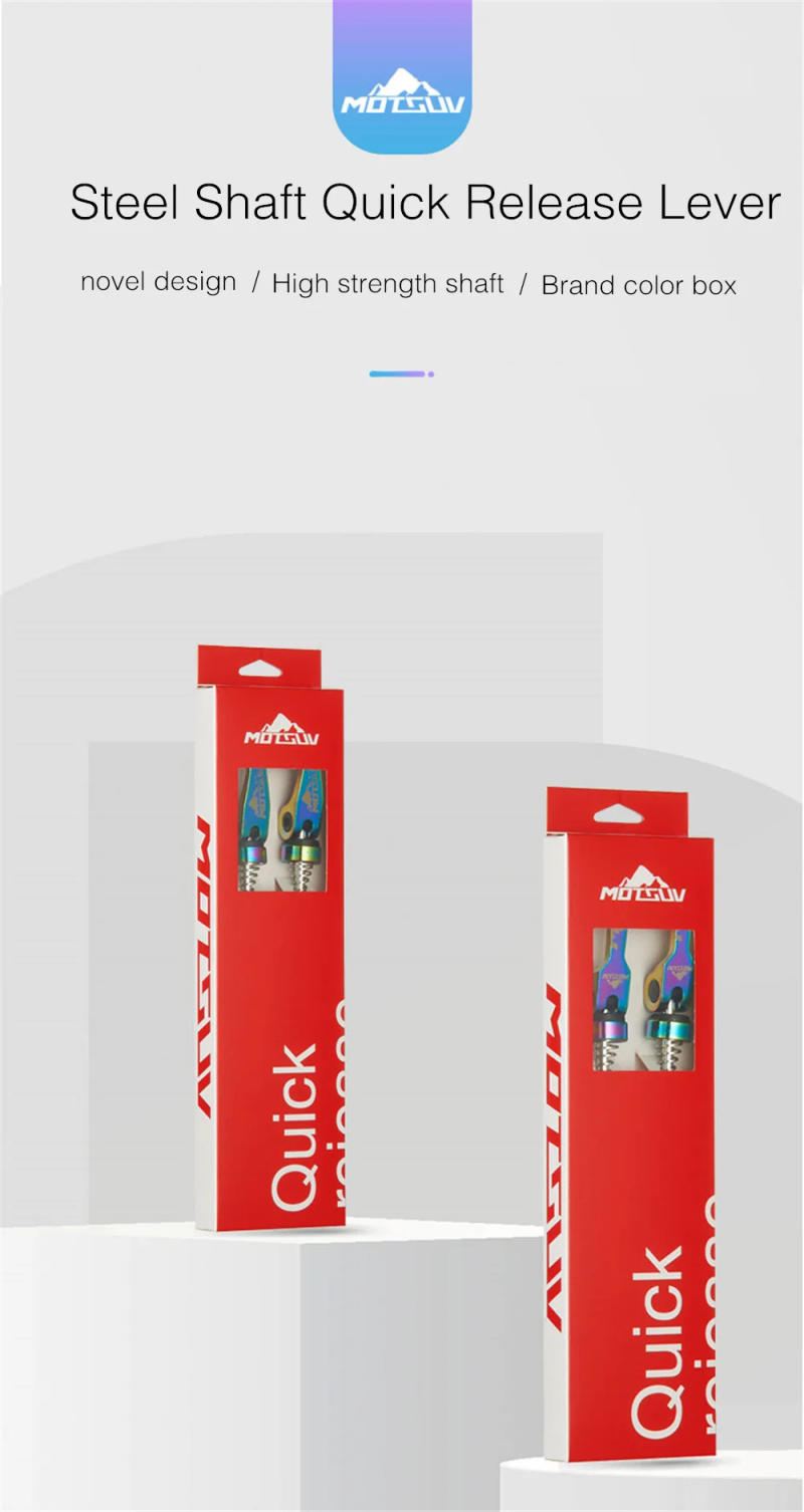 Description Picture 2 of itemMOTSUV Quick Release MTB Road Bike Bicycle Hub Skewers lever Aluminum alloy Mountain Bicycle Parts For Front 100mm Rear 135mm