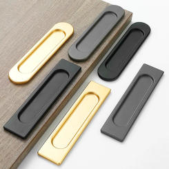 Sliding Door Handle Self-adhesive Pulls For Kitchen Cabinet Window Glass Door Knobs Handle No Punching Furniture Hardware