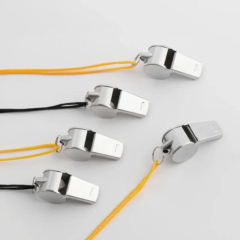 Description Picture 4 of itemMetal Whistle Referee Sport Rugby Stainless Steel Whistles Soccer Football BasketballParty Training School Cheerleadingtools