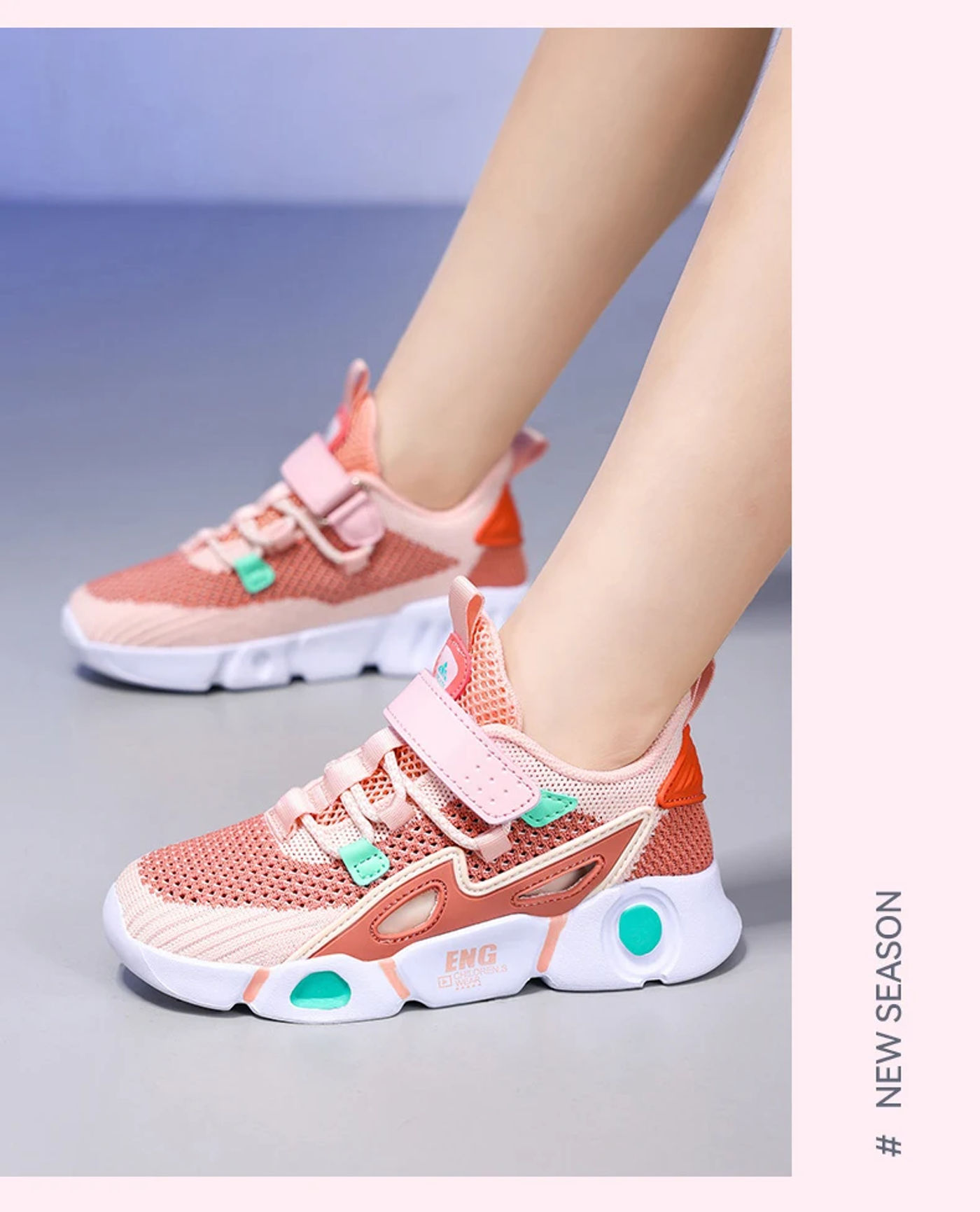 Description Picture 4 of itemFashionable Summer Children's Mesh Hollow Casual Shoes Boys' Sports Shoes Breathable, Lightweight, Non slip Tennis Girls' Sports
