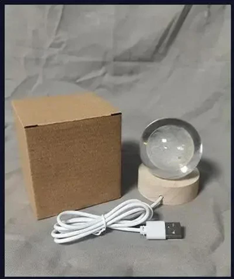 Description Picture 3 of itemCreative Luminous Crystal ball Cross Church Fellowship Event Jesus Souvenir glass ball Birthday Gift Office Desktop Decoration