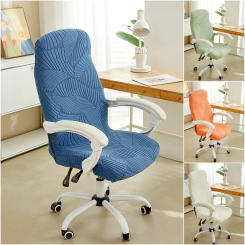 Elastic Computer Office Chair Cover Thicken Jacquard Anti-dirty Rotating Stretch Gaming Desk Seat Chair Slipcover for Armchair