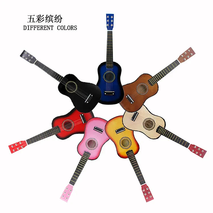 Description Picture 2 of item23 Inch Guitar Musical Classical Ukulele Educational Acoustic 6-String Beginner Instrument Folk Acoustic Guitar for Kids