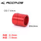 ID6.2 OD7.4mm red