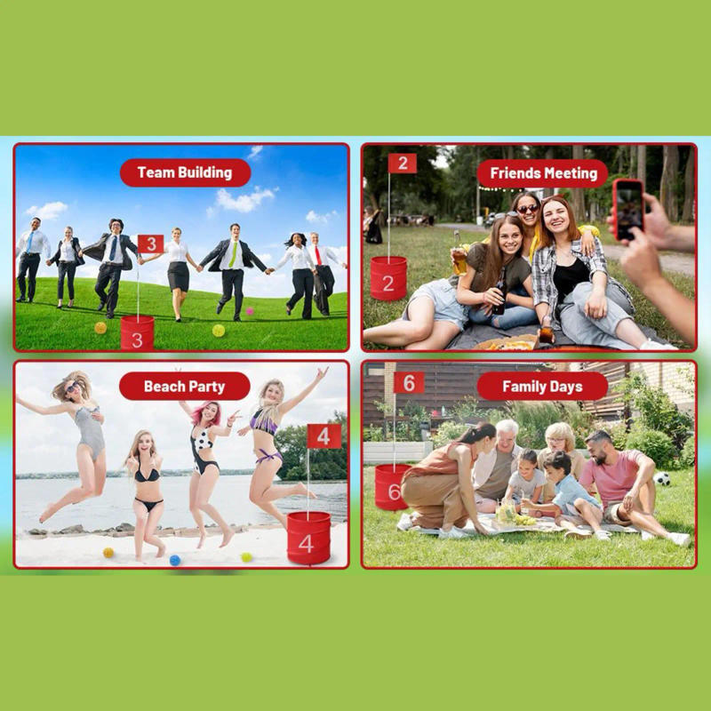 Description Picture 5 of itemGolf Game Storage Bucket Foldable Outdoor Golf Chipping Game Bucket Portable Organizer Ball Sport Equipment for Lawn Park Beach