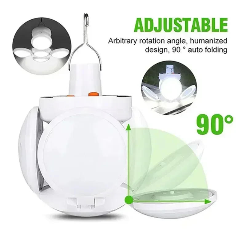 Description Picture 5 of itemSolar Energy Camping Lamp 5 Modes SOS Waterproof USB Rechargeable LED Remote Control Foldable Lantern Portable Emergency Lamp