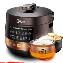 220V Midea Electric Pressure Cooker with Multi-Function and Automatic Rice Cooking,Intelligent Electric High-Pressure Pot