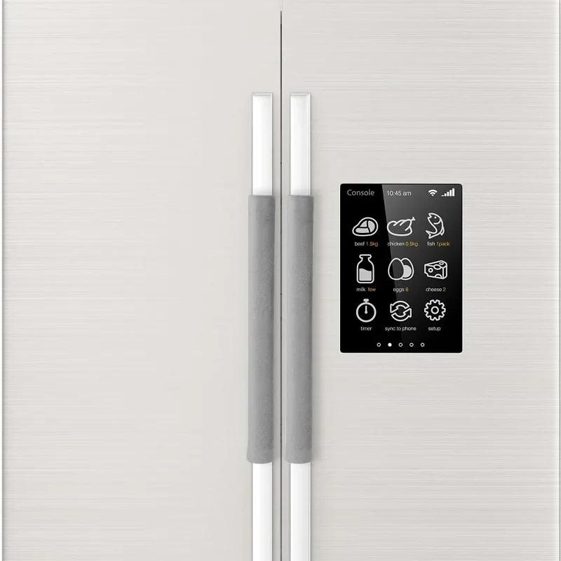 Description Picture 3 of item2pcs,16"*4" Refrigerator Door Handle Cover Electrical Kitchen Appliances Gloves Fridge Microwave Dishwasher Door Cloth Protector