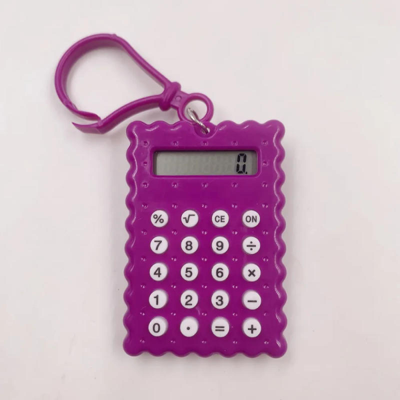 Description Picture 3 of item1pc Student Mini Electronic Calculator Arithmetic Calculator Biscuit Shape School Office Mini Calculator Exam Dedicated