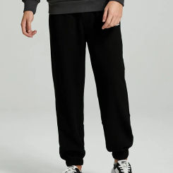 Yingjuelun Wrinkle Resistant Loose NeckliNe Tie Feet Casual Guard Pants