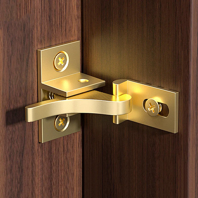 Description Picture 5 of item1PCS Window Latch Lock Compact Low Noise Flat Bottom Copper Bird Lock Buckle Door Window Hooks Anti Theft Gate Latch Hardware