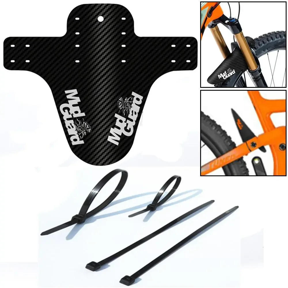 Description Picture 3 of itemMountain Bicycle Fenders Plastic carbon fiber Colorful Front /rear Bike Mudguard Mtb Bike Wings Mud Guard Cycling Accessories