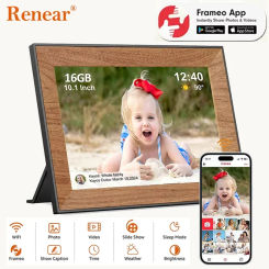 10.1 inch Digital Photo Frame WiFi IPS Electronic Photo Album 32GB HD Touch Screen Frameo Auto-Rotate Digital Picture Frame Gift