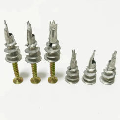 10set Zinc Self-Drilling Drywall Anchors With Screws Kit, 10 Heavy Duty Metal Wall Anchors And 10#8 X 1-1/4'' Screws