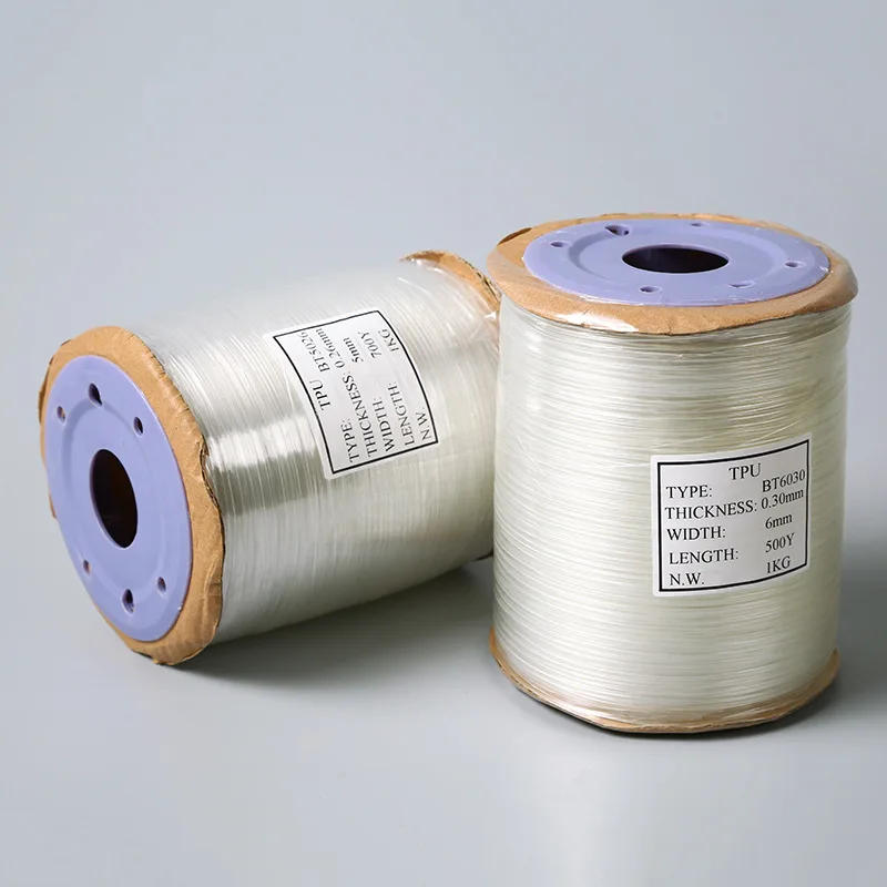 Description Picture 5 of itemWholesale 6/8/10/15/20mm Transparent Clear TPU Elastic Band Swimwear Shirt Overlock Bra Strap Mask Sew DIY Sportswear Accessory