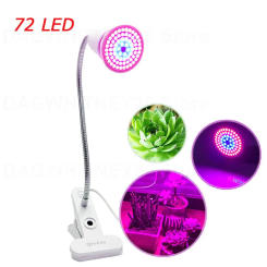 72 LED Grow Light Lamp E27 led Plant growing lighting Bulb 5W desk clip holder For indoor greenhouse Hydroponic flower Veg U26