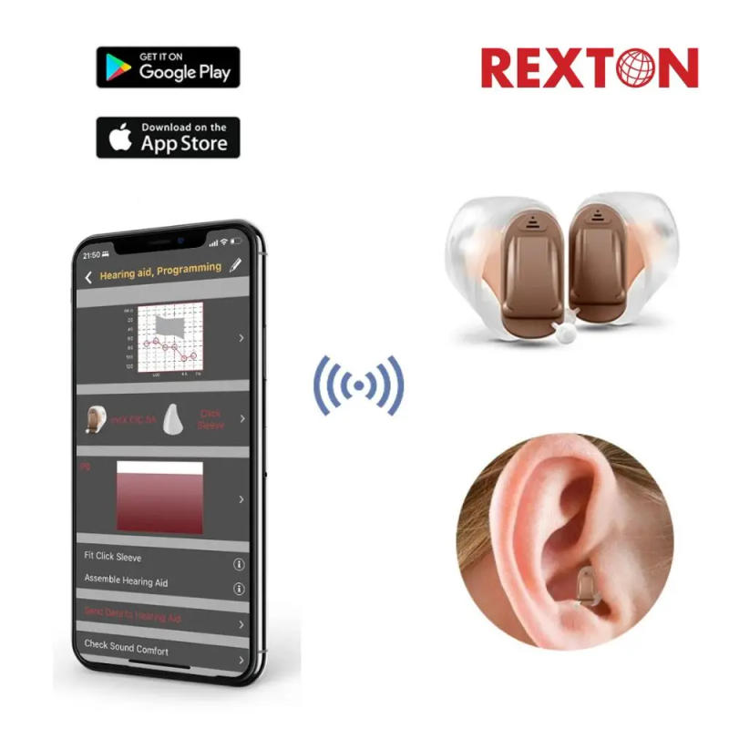 Description Picture 2 of itemRexton Mini Digital Hearing aid Mobile Phone Remote Adjust Programmable Hearing Care Aid for Elde Former Siemens hearing aids