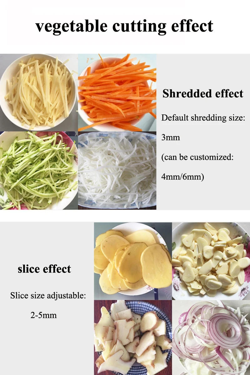 Description Picture 4 of itemCommercial Electric Slicer Multi-function Vegetable Cutter Machine Onion Cutter Machine Food Processor