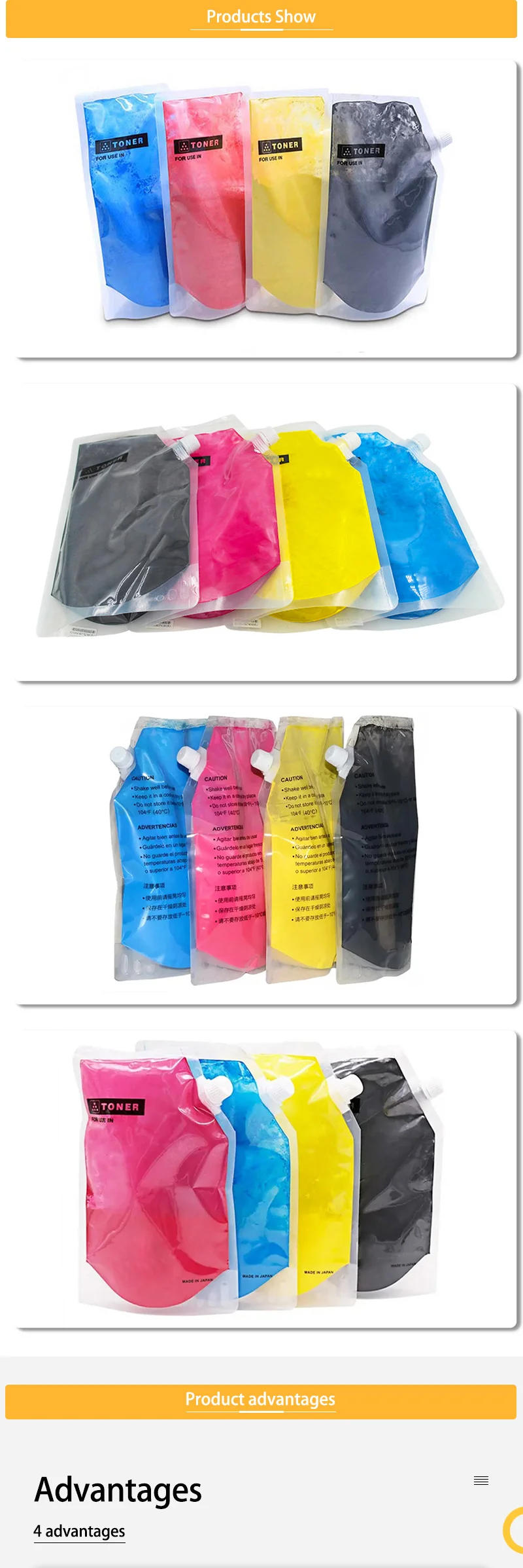 Description Picture 3 of itemTN324 Toner 1KG For Konica Minolta Bizhub C225 C308 C368 C258 TN 324 Compatible Copier Refill Toner Powder