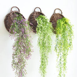 Artificial Fake Silk Flower Vine Garden Decoration Hanging Garland Plant Artificial Plants Home Garden Wedding Decor