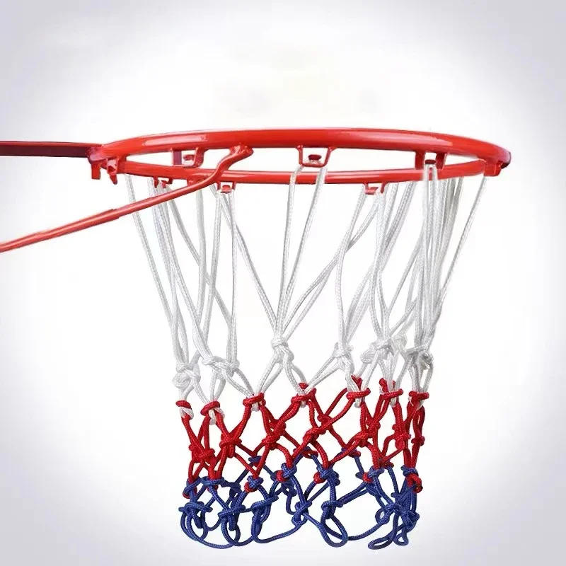 Description Picture 4 of item1/2/3PCS Standard Basketball Net Red+White+Blue Tri-Color Basketball Hoop Net Powered Basketball Hoop Basket Rim Net