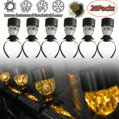 16 Packages Solar Pool Light Frame on The Ground for Swimming Pool Outdoor Pool Fence Decorative Accessories Waterproof LED