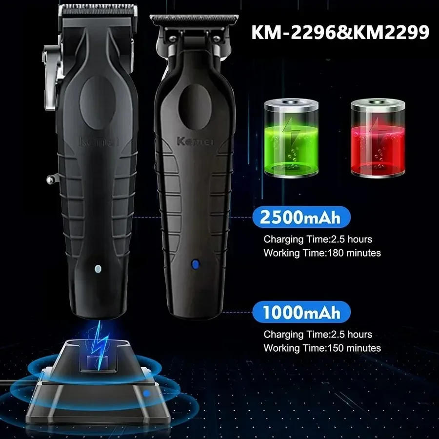 Description Picture 5 of itemOriginal Kemei Full Metal Professional Hair Trimmer For Men Lithium Beard Trimmer Electric Barber Clipper Hair Cutting Machine