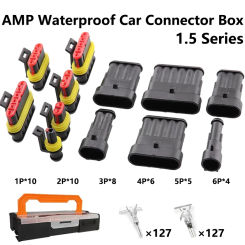 43 Sets 1/2/3/4/5/6P 1.5 Series Automotive Car Connector Plug Waterproof Xenon Lamp Auto Part Male Female