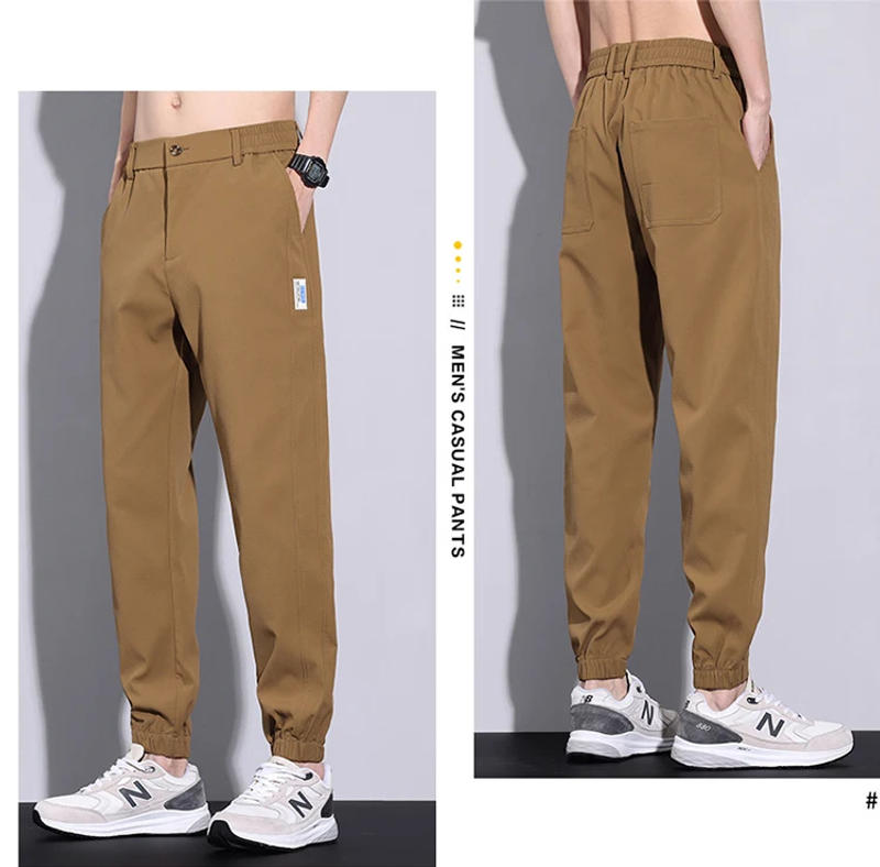Description Picture 5 of itemNew American style retro loose fitting casual pants for spring/summer 2024, breathable and thin, men's versatile leggings