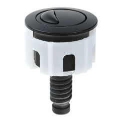 Toilet Push Button ABS Dual Flush Water Saving Chrome For Cistern Tank 38-49mm Black Home Improvement Hardware