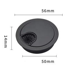 Keep Your Desk Organized with our Desk Metal Grommet Table Cable Tidy Wire Hole Cover, Brushed Finish, 80mm Size