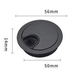 Keep Your Desk Organized with our Desk Metal Grommet Table Cable Tidy Wire Hole Cover, Brushed Finish, 80mm Size