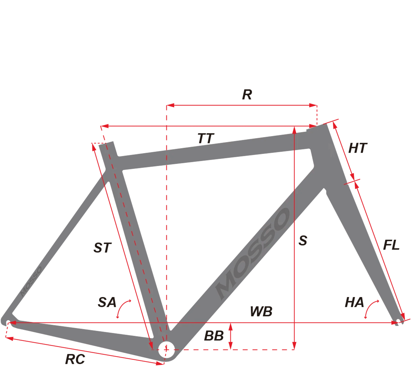 Description Picture 2 of itemMOSSO 736TCA Aluminum Alloy Road Bike Frame With Full Carbon Front Fork Ultra-light Frameset dpd xdb