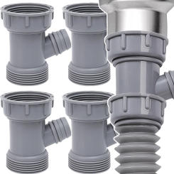 Kitchen Sink Drain Pipe Adapter Y Shaped Basin Sewer Branch Connector Female Male Thread Connector Fitting Accessory Sink Joint