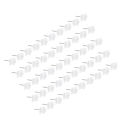 50 Pcs Heavy Duty Clothes Rack No Trace Hook Nail Hanger Photo Hangers Picture Hooks Ordinary White Steel Hanging Nails