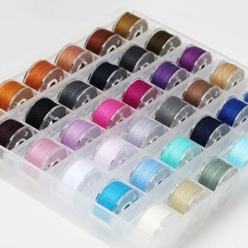 Description Picture 4 of itemSewing Thread 72 Color Sewing Thread 72 Color Band Thread Bobbin Core Set Bobbin Core Double Box Can Be Fixed Color