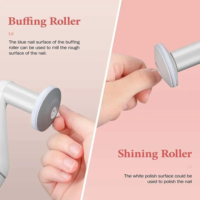 Description Picture 5 of item2-In-1 Electric Foot File Rechargeable Foot Grinder Dead Skin Remover for Callus Hard Skin Pedicure Tool with 2 Rollers Painless