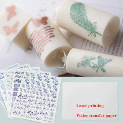 Scented Candle A4 Transfer Paper Laser Printing Paper DIY Candle Making Modeling Decorative Container Pattern Transfer Sticker