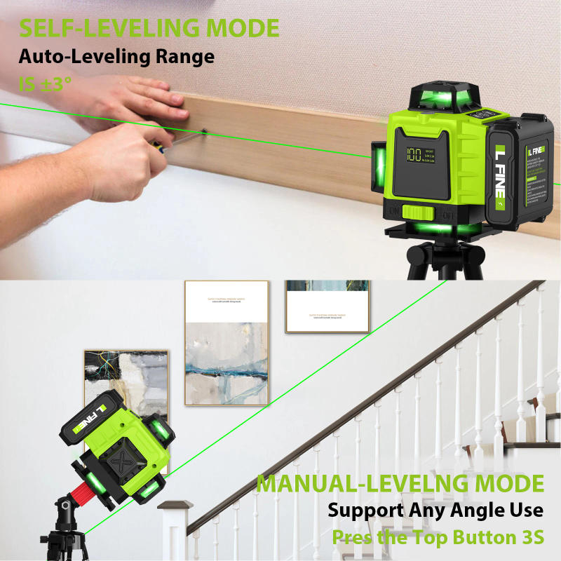 Description Picture 4 of itemLfine 4D 16 Lines Professional Laser Levels with Tripod and Suitcase Horizontal And Vertical 360°Self-leveling Laser Level Tool