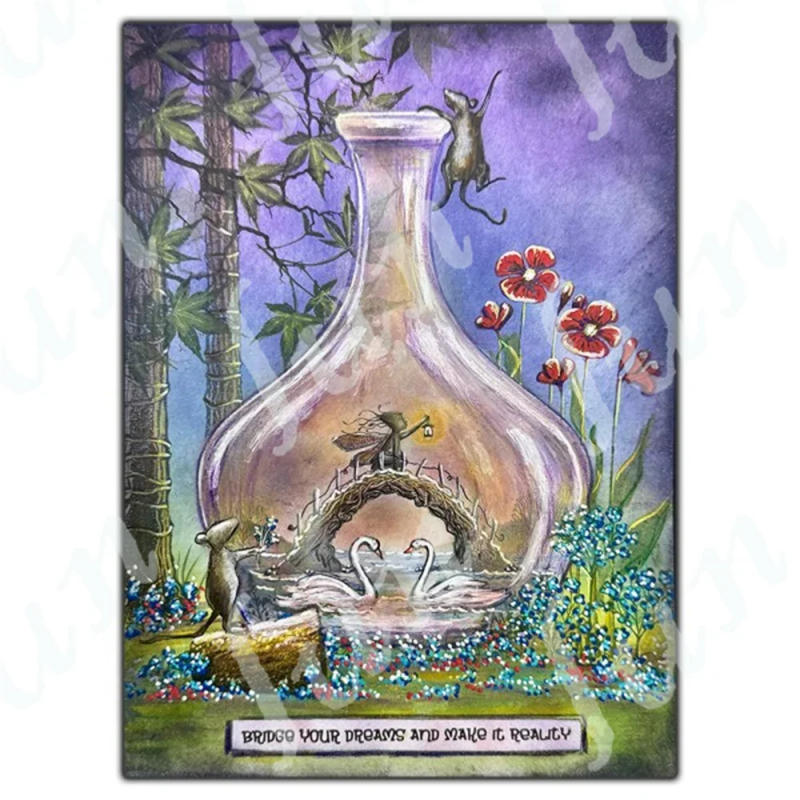 Description Picture 3 of itemSwans Clear Stamps Sets for DIY Craft Making Greeting Card Scrapbooking Decoration Silicone Stamp Molds Embossing Template