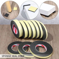 Improvement Hardware Window Door Waterproof Weather Stripping Single Sided Adhesive Foam Sponge Seal Strip Rubber Strip Tape