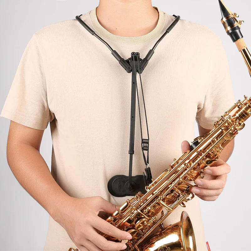 Description Picture 5 of itemAdjustable Saxophone Shoulder Strap Neck Hanging Belt Wind Instrument Parts Soft Alto Treble Tenor Sax Shoulders Strapped